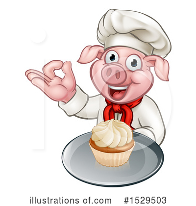 Pig Chef Clipart #1529503 by AtStockIllustration
