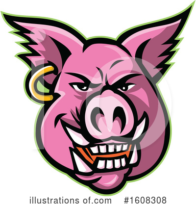 Pig Clipart #1608308 by patrimonio