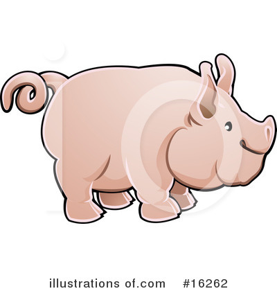 Royalty-Free (RF) Pig Clipart Illustration by AtStockIllustration - Stock Sample #16262