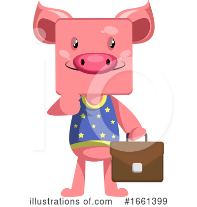 Royalty-Free (RF) Pig Clipart Illustration by Morphart Creations - Stock Sample #1661399