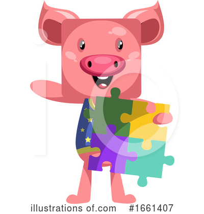 Royalty-Free (RF) Pig Clipart Illustration by Morphart Creations - Stock Sample #1661407