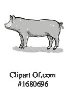 Pig Clipart #1680696 by patrimonio