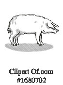 Pig Clipart #1680702 by patrimonio