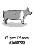 Pig Clipart #1680705 by patrimonio