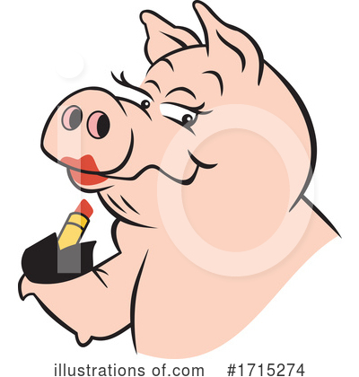 Royalty-Free (RF) Pig Clipart Illustration by Johnny Sajem - Stock Sample #1715274