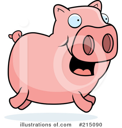Royalty-Free (RF) Pig Clipart Illustration by Cory Thoman - Stock Sample #215090