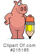 Pig Clipart #215185 by Cory Thoman