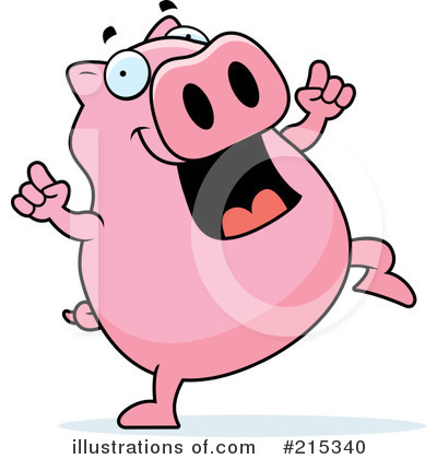 Royalty-Free (RF) Pig Clipart Illustration by Cory Thoman - Stock Sample #215340