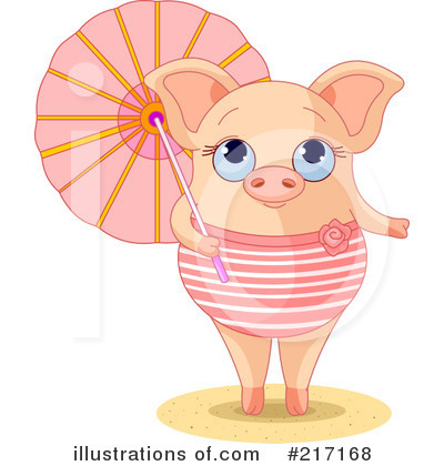 Royalty-Free (RF) Pig Clipart Illustration by Pushkin - Stock Sample #217168