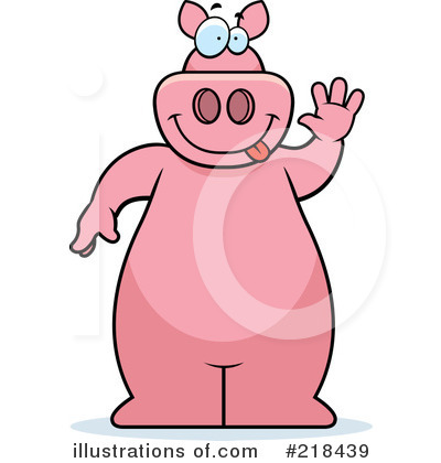 Royalty-Free (RF) Pig Clipart Illustration by Cory Thoman - Stock Sample #218439