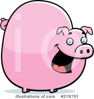 Royalty-Free (RF) Pig Clipart Illustration by Cory Thoman - Stock Sample #218701