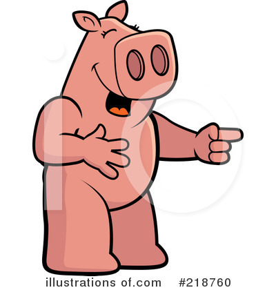 Royalty-Free (RF) Pig Clipart Illustration by Cory Thoman - Stock Sample #218760