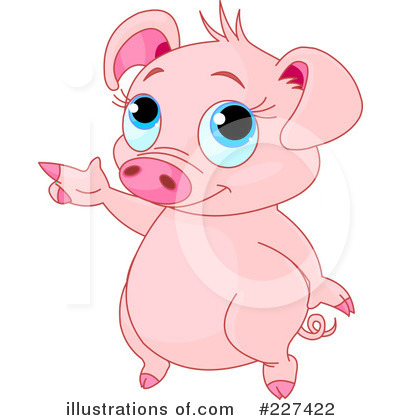 Royalty-Free (RF) Pig Clipart Illustration by Pushkin - Stock Sample #227422