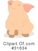 Pig Clipart #31634 by PlatyPlus Art