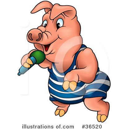 Royalty-Free (RF) Pig Clipart Illustration by dero - Stock Sample #36520