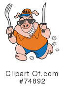 Pig Clipart #74892 by LaffToon