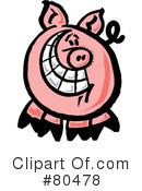 Pig Clipart #80478 by Zooco
