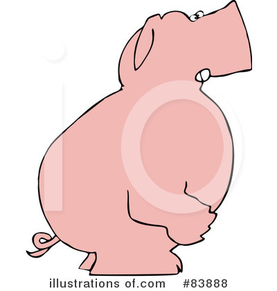 Royalty-Free (RF) Pig Clipart Illustration by djart - Stock Sample #83888