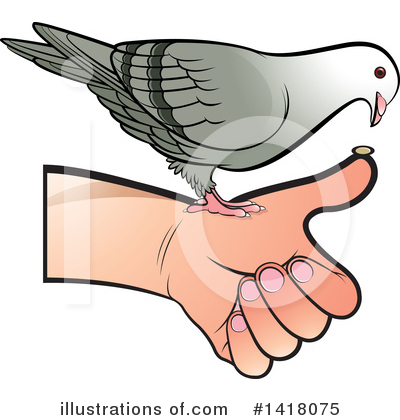 Royalty-Free (RF) Pigeon Clipart Illustration by Lal Perera - Stock Sample #1418075
