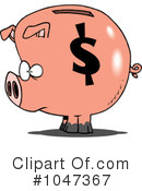 Piggy Bank Clipart #1047367 by toonaday