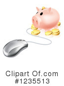 Piggy Bank Clipart #1235513 by AtStockIllustration