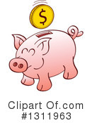 Piggy Bank Clipart #1311963 by Zooco