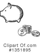 Piggy Bank Clipart #1351895 by Vector Tradition SM