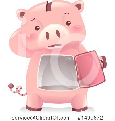 Royalty-Free (RF) Piggy Bank Clipart Illustration by BNP Design Studio - Stock Sample #1499672