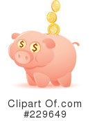 Piggy Bank Clipart #229649 by Qiun