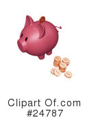 Piggy Bank Clipart #24787 by KJ Pargeter