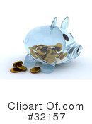 Piggy Bank Clipart #32157 by KJ Pargeter