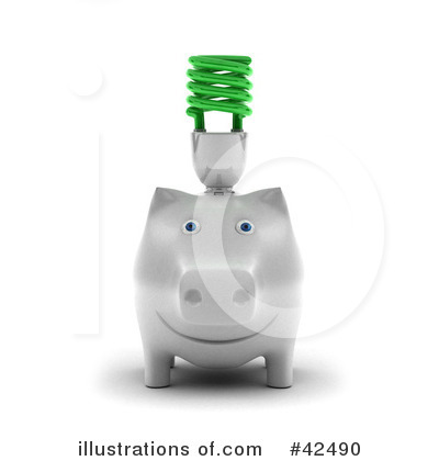 Piggy Bank Clipart #42490 by stockillustrations