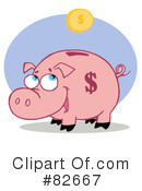 Piggy Bank Clipart #82667 by Hit Toon