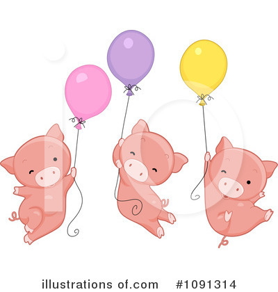 Balloons Clipart #1091314 by BNP Design Studio