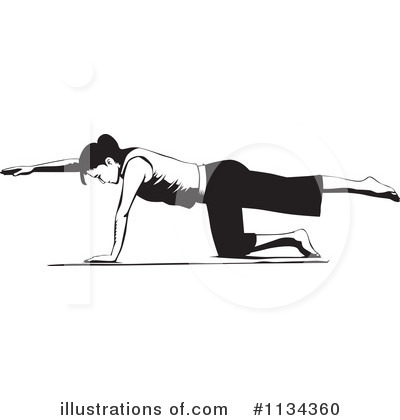Stretching Clipart #1134360 by David Rey