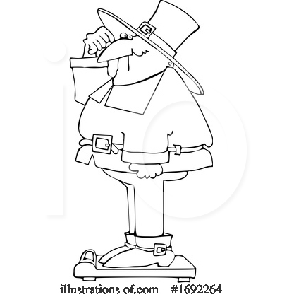 Royalty-Free (RF) Pilgrim Clipart Illustration by djart - Stock Sample #1692264