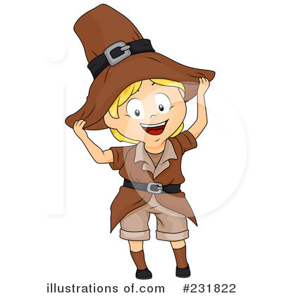Royalty-Free (RF) Pilgrim Clipart Illustration by BNP Design Studio - Stock Sample #231822