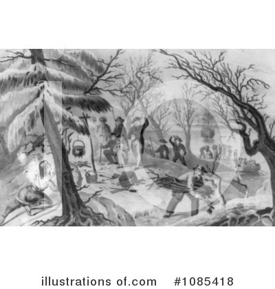 Royalty-Free (RF) Pilgrims Clipart Illustration by JVPD - Stock Sample #1085418