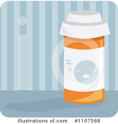Royalty-Free (RF) Pill Bottle Clipart Illustration by Amanda Kate - Stock Sample #1107566