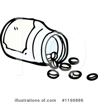 Royalty-Free (RF) Pill Bottle Clipart Illustration by lineartestpilot - Stock Sample #1190886