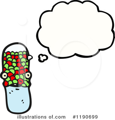 Royalty-Free (RF) Pill Clipart Illustration by lineartestpilot - Stock Sample #1190699