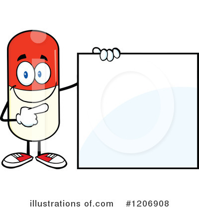 Pill Mascot Clipart #1206908 by Hit Toon