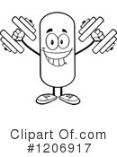 Pill Mascot Clipart #1206917 by Hit Toon
