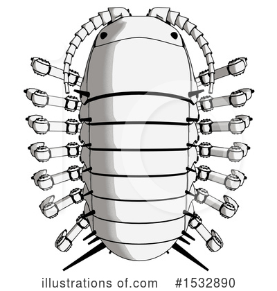 Pillbug Clipart #1532890 by Leo Blanchette