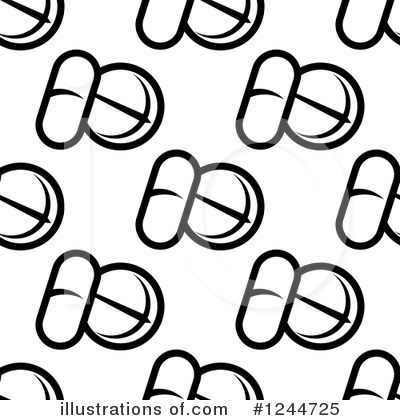Royalty-Free (RF) Pills Clipart Illustration by Vector Tradition SM - Stock Sample #1244725
