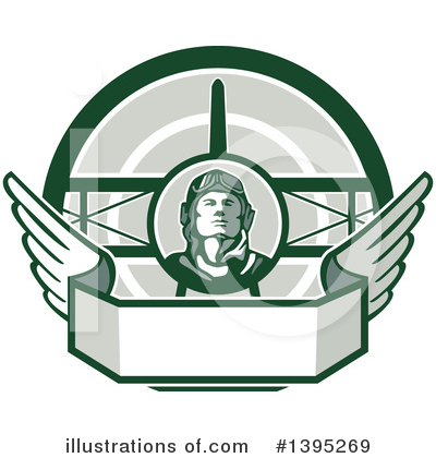 Royalty-Free (RF) Pilot Clipart Illustration by patrimonio - Stock Sample #1395269