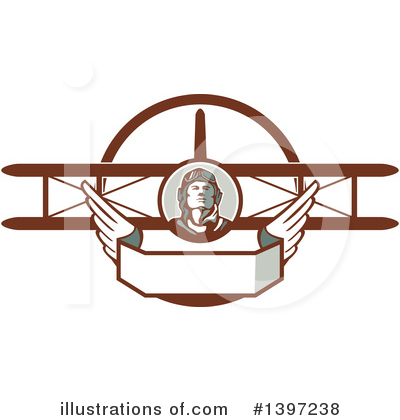 Royalty-Free (RF) Pilot Clipart Illustration by patrimonio - Stock Sample #1397238