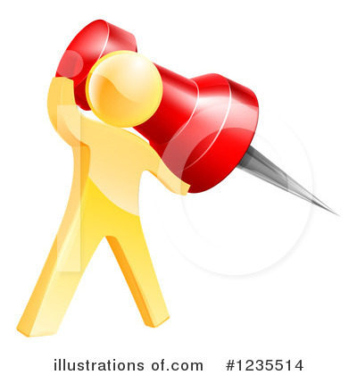 Royalty-Free (RF) Pin Clipart Illustration by AtStockIllustration - Stock Sample #1235514