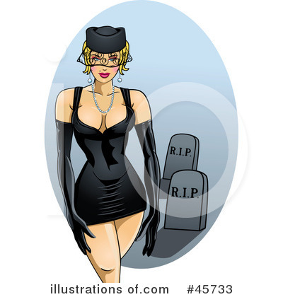 Royalty-Free (RF) Pin Ups Clipart Illustration by r formidable - Stock Sample #45733