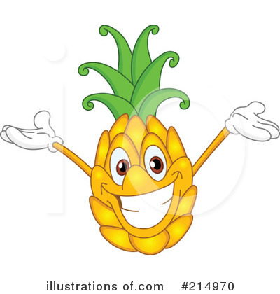 Royalty-Free (RF) Pineapple Clipart Illustration by yayayoyo - Stock Sample #214970
